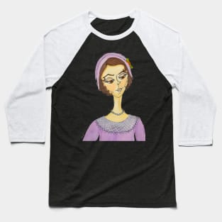 1930s Girl in a Cloche Baseball T-Shirt